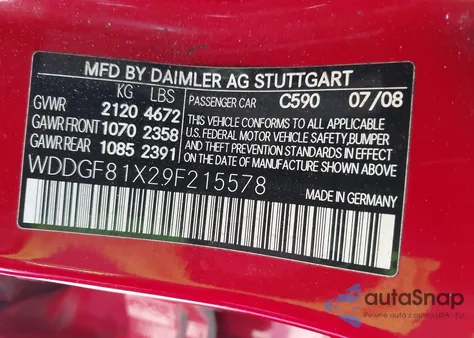 2009 Mercedes-Benz C 300 Luxury 4Matic/Sport 4Matic из США, поврежденный, VIN WDDGF81X29F215578